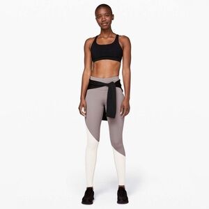 Lululemon Speed Wunder Tight *Asym Half Moon / Light Chrome, Size 6